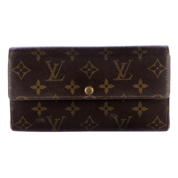 Louis Vuitton LV Monogram Coated Canvas Sarah Wallet - Classic Long Wallet - Picture 3 of 10